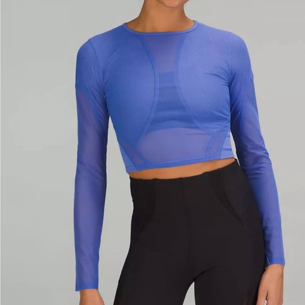 Lululemon mesh panelled training long sleeve